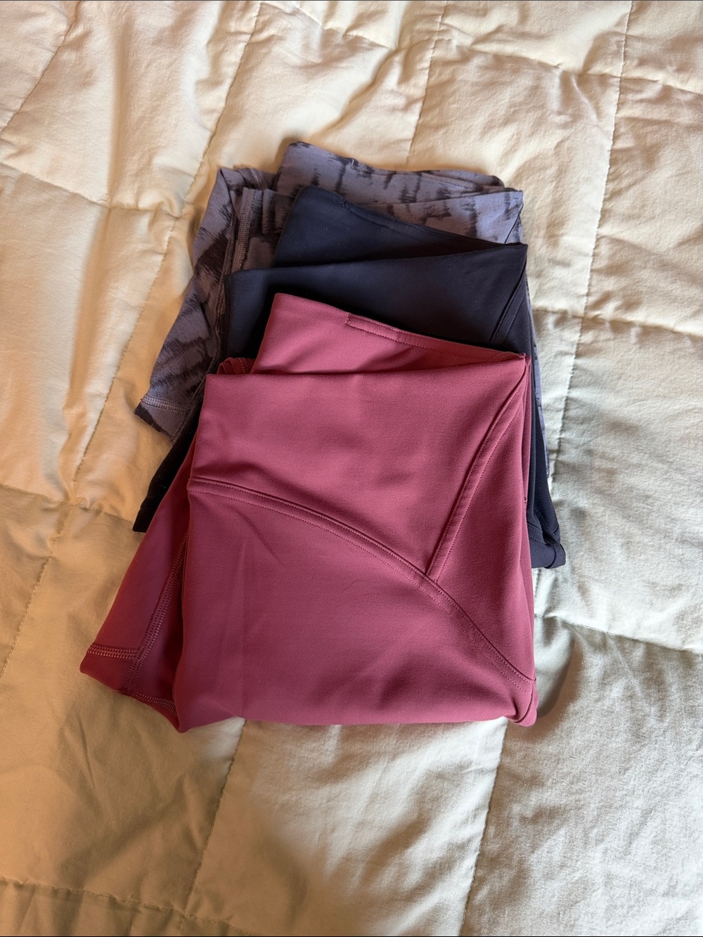 lululemon athletica Leggings - Plum, Black, Heather Gray